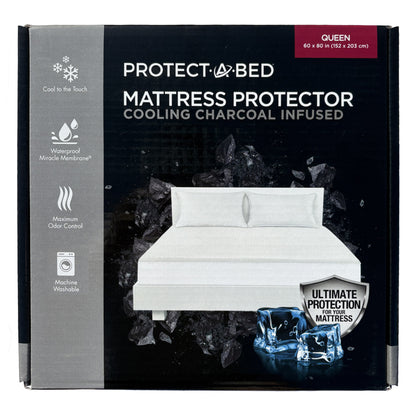 Cooling Charcoal Infused Waterproof 5-sided Mattress Protector